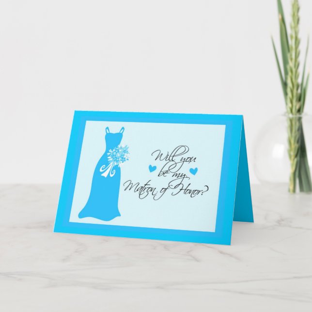 Will you be my Matron of Honor? Invitation (Front)