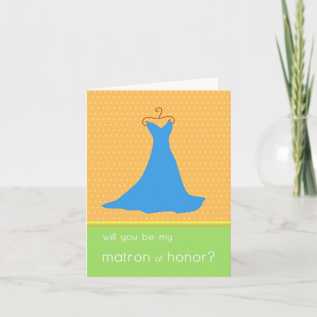 Will You Be My Matron of Honor? Invitation (Front)