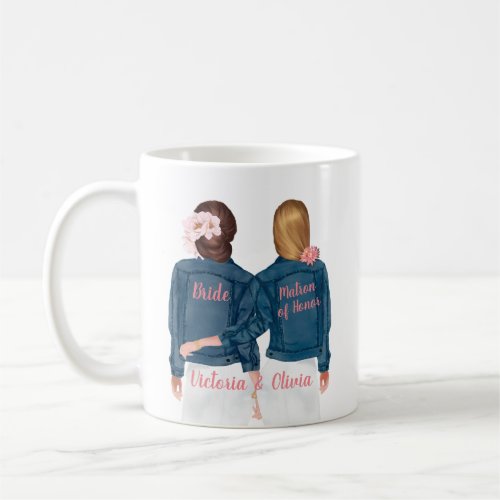 Will you be my Matron of Honor Jean Jacket Mug