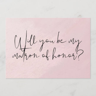 Will you be my Matron of Honor Postcard