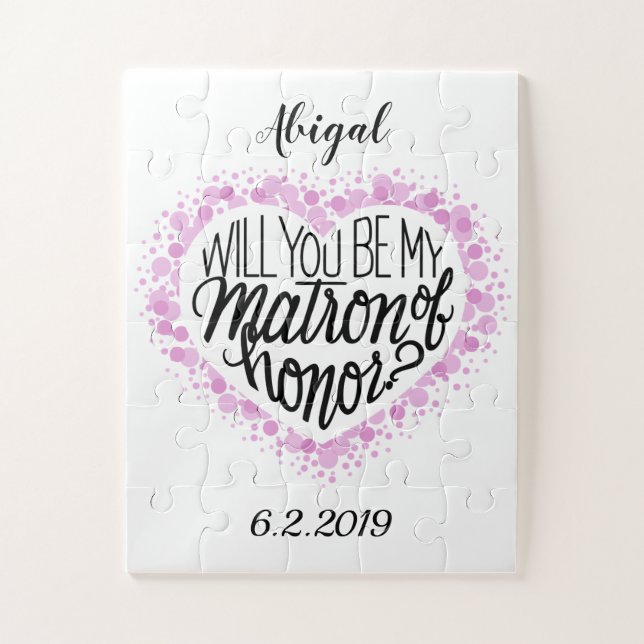 Will you be my Matron of Honor Puzzle (Vertical)