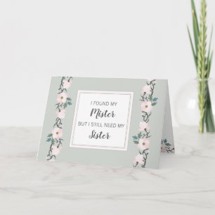 Will you be my Matron of Honor sage blush pink Invitation