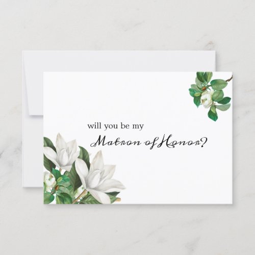 Will You Be My Matron of Honor Southern Magnolia