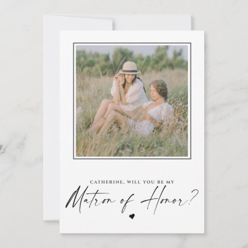 Will You Be My Matron of Honor Wedding Photo 