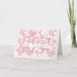 will you be my Matron of Honour? Card