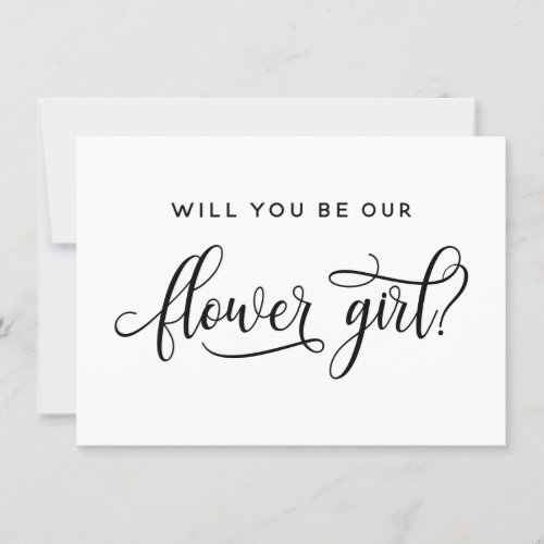 Will You Be My Our Flower Girl Proposal Card