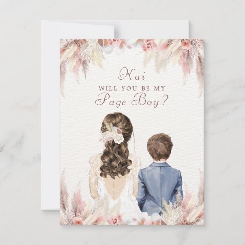 Will You Be My Page Boy Bridal Party Proposal 