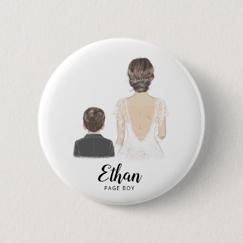 Will You Be My Page Boy Proposal Badge Button