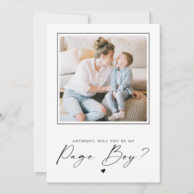 Page boy best sale photo frame