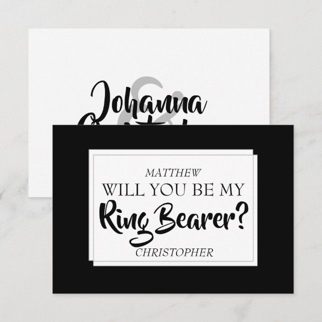 Will You Be My Ring Bearer Card (Front/Back)