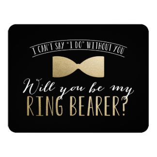 Will you be my Ring Bearer ? | Groomsmen Card