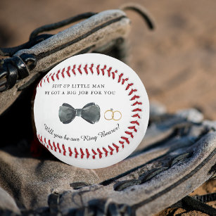 Will you be my Ring Bearer Proposal Baseball
