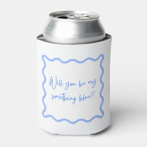Will You Be My Something Blue Can Cooler
