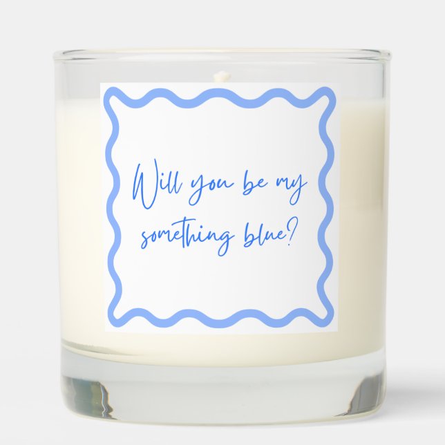 Will You Be My Something Blue? Scented Candle (Front)