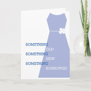 Will You Be My Something Blue? Wedding Card