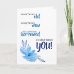 Will You Be My Something Blue? Wedding Card at Zazzle