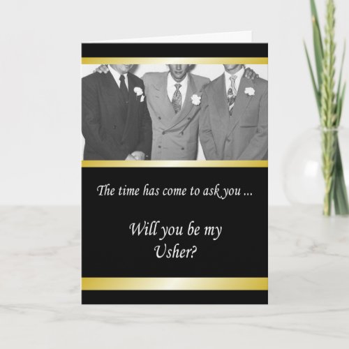 Will you be my Usher _ Classy Invitation