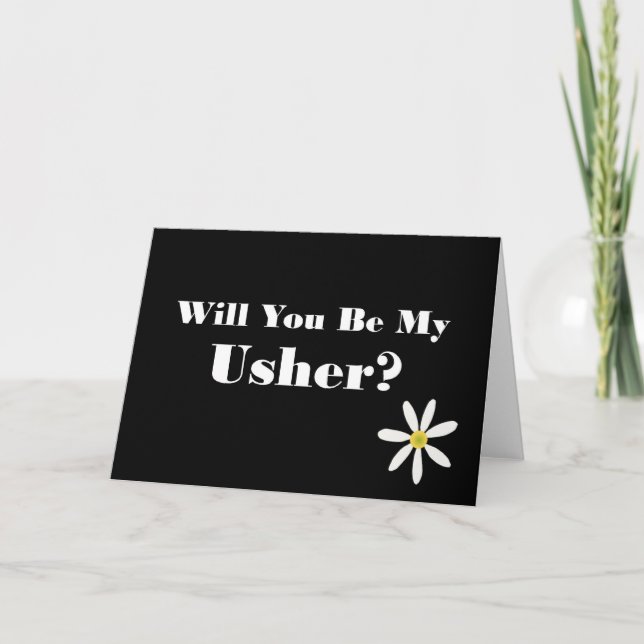 Will You Be My Usher? Invitation (Front)