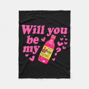 Will You Be My Valentina Salsa Meme Mexican Valent Fleece Blanket