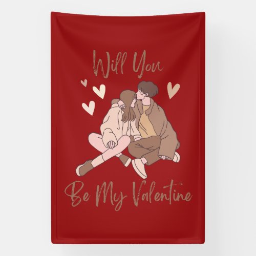 Will You Be My Valentine  Banner