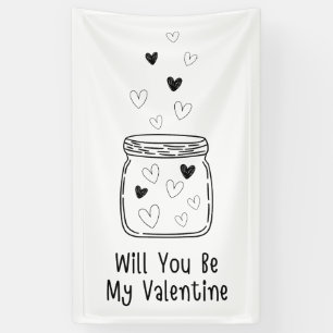 Will You Be My Valentine Banner