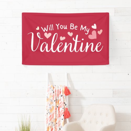 Will You Be My Valentine  Banner