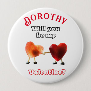Will you be my Valentine? Button