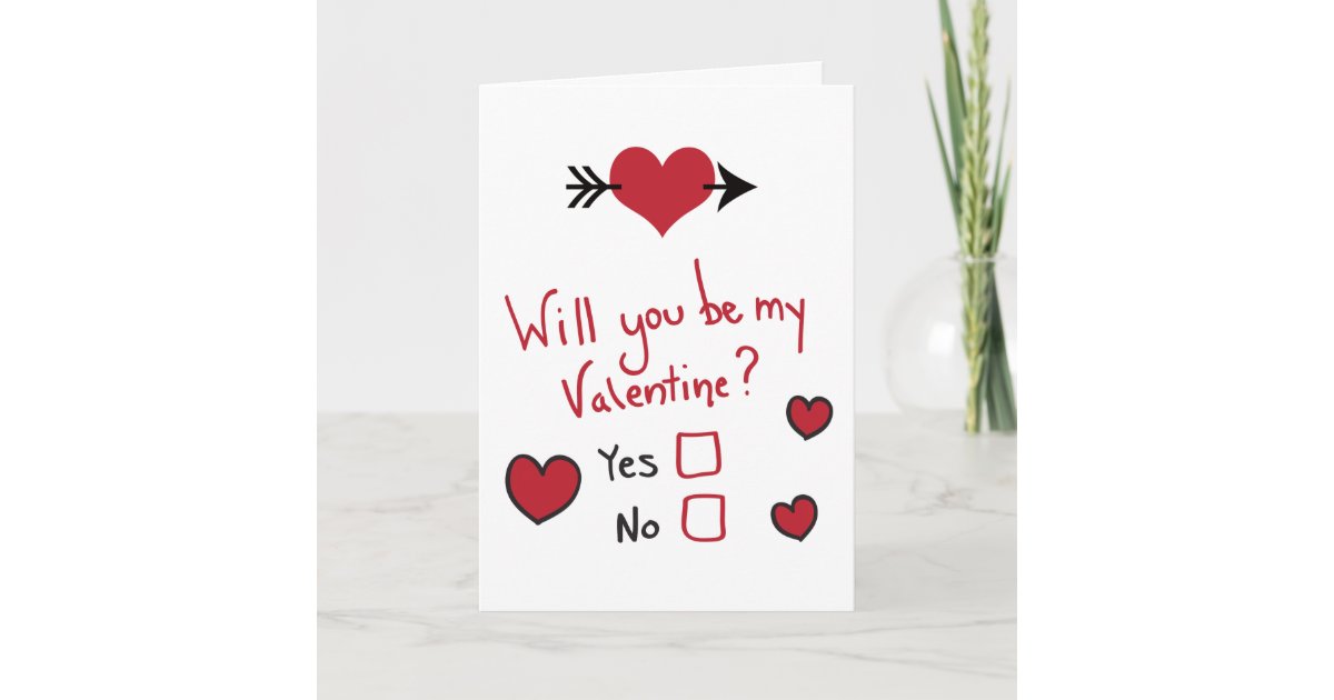 Will You Be My Valentine Card Zazzle will-you-be-my-valentine-card-zazzle