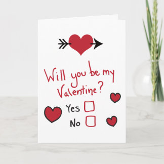 Will You Be My Valentine Card