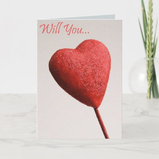 Will You Be My Valentine Card | Zazzle.com