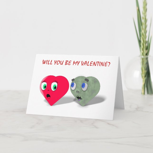 Will You Be My Valentine Holiday Card (Front)