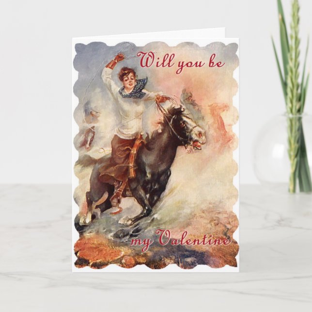 Will You Be My Valentine Holiday Card (Front)