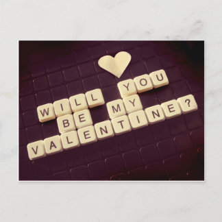 Will You Be My Valentine? Holiday Postcard