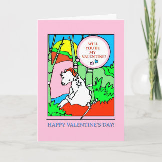 Will You Be My Valentine-In Pink Holiday Card