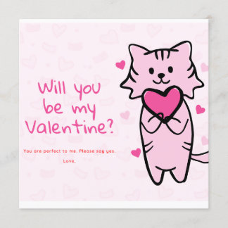Will you be my Valentine Invitation