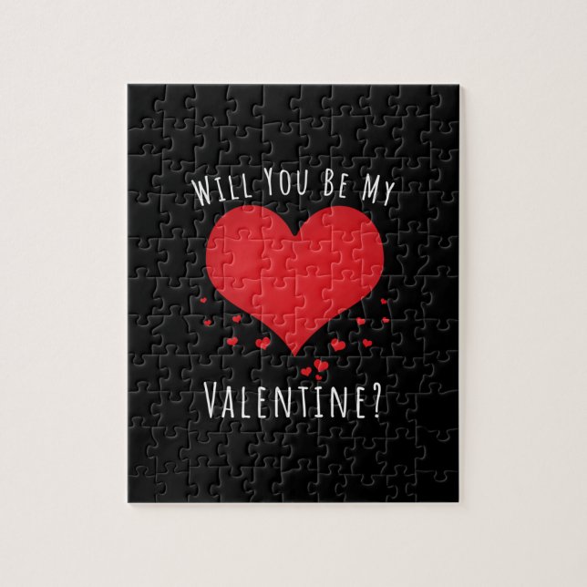 Will you be my valentine jigsaw puzzle (Vertical)