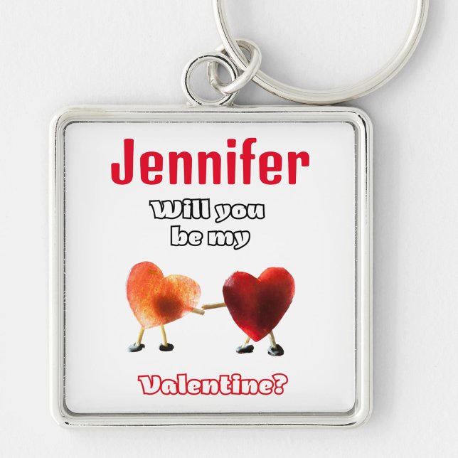 Will You Be my Valentine? Keychain (Creator Uploaded)