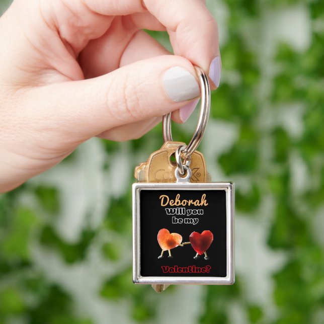 Will you be my Valentine? Keychain (Hand)