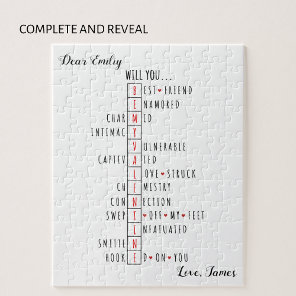 Will You Be My Valentine - New Love Declaration   Jigsaw Puzzle