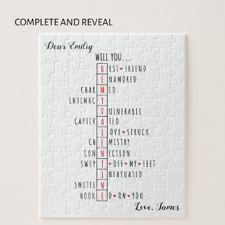 Will You Be My Valentine - New Love Declaration   Jigsaw Puzzle