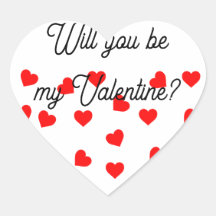 Will you be my Valentine? Playful Red Hearts
