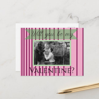 Will you be my Valentine? Postcard