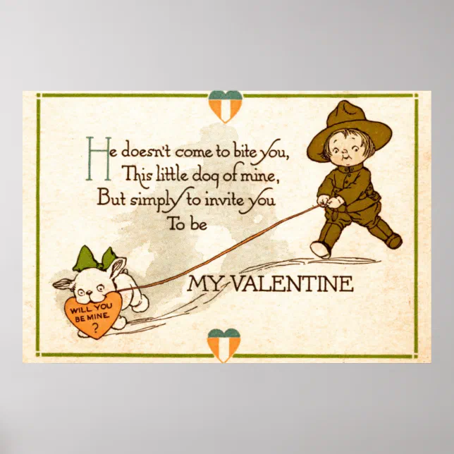 Will you be my Valentine? Poster | Zazzle