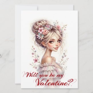 Will You Be My Valentine – Romantic Art Print