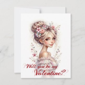 Will You Be My Valentine – Romantic Art Print