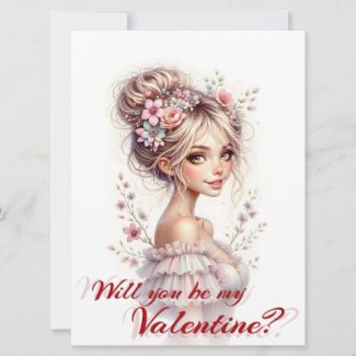 Will You Be My Valentine – Romantic Art Print
