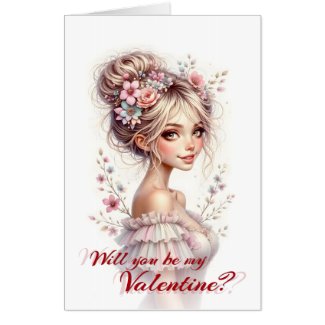 Will You Be My Valentine – Romantic Art Print