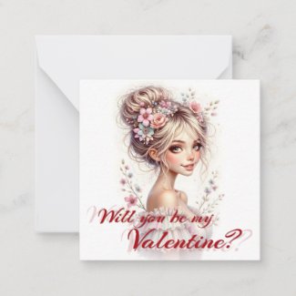 Will You Be My Valentine – Romantic Art Print