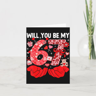 Will You Be My Valentine Six Seven Funny Meme 6 7 Card