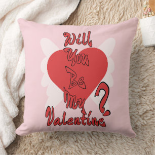 Will You Be My Valentine? Throw Pillow
